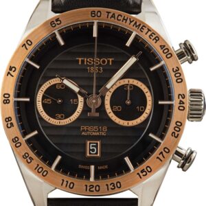 Tissot PRS 516 Automated Chronograph in Metal and Rose Gold