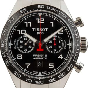 Tissot PRS 516 Automated Chronograph with Black Arabic Dial